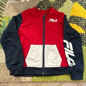 Fila Kids Red and Navy Jacket
